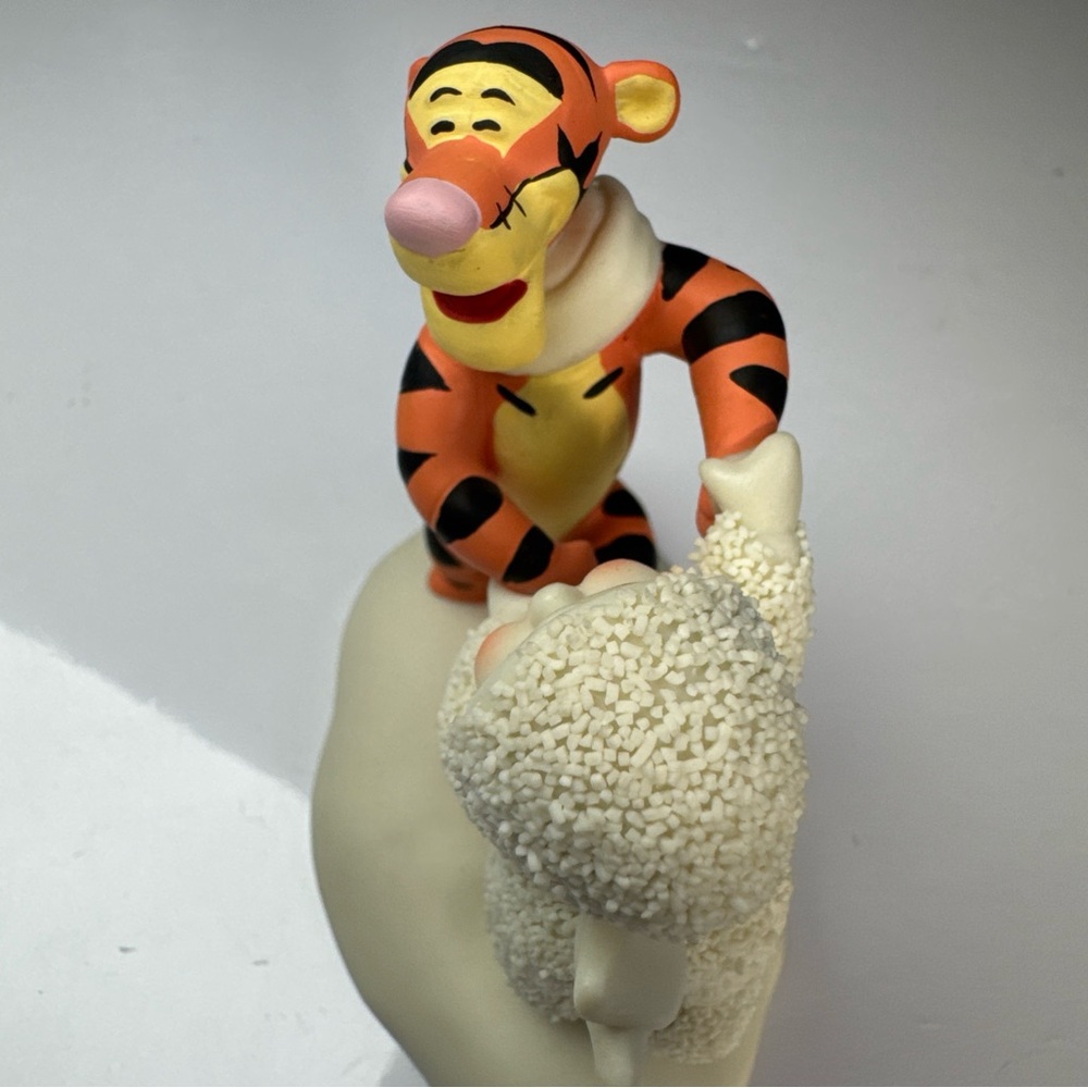 2007 Department 56 Snowbabies "Dancing With Tigger" Figure Cream Orange Figurine - Picture 15 of 16